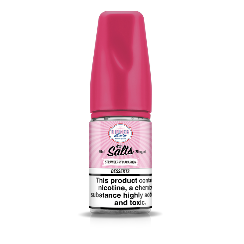 Dinner Lady Strawberry Macaroon 30ml Nic Salts
