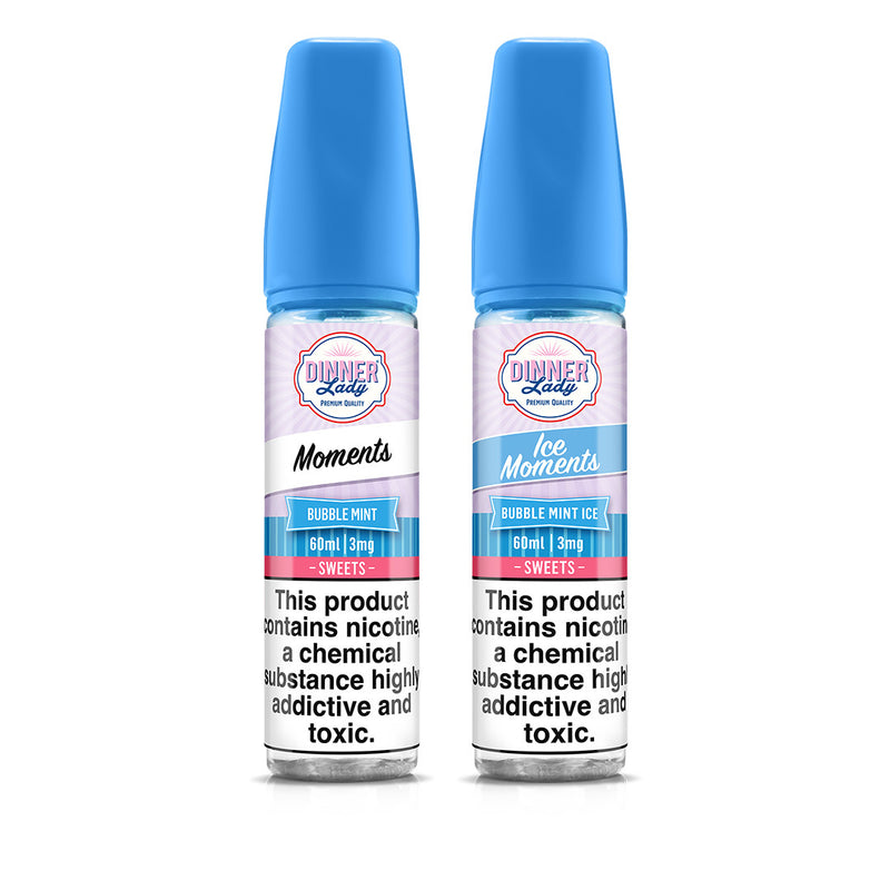Dinner Lady Moments Bubble Mint 30:70 60ml Original and Ice