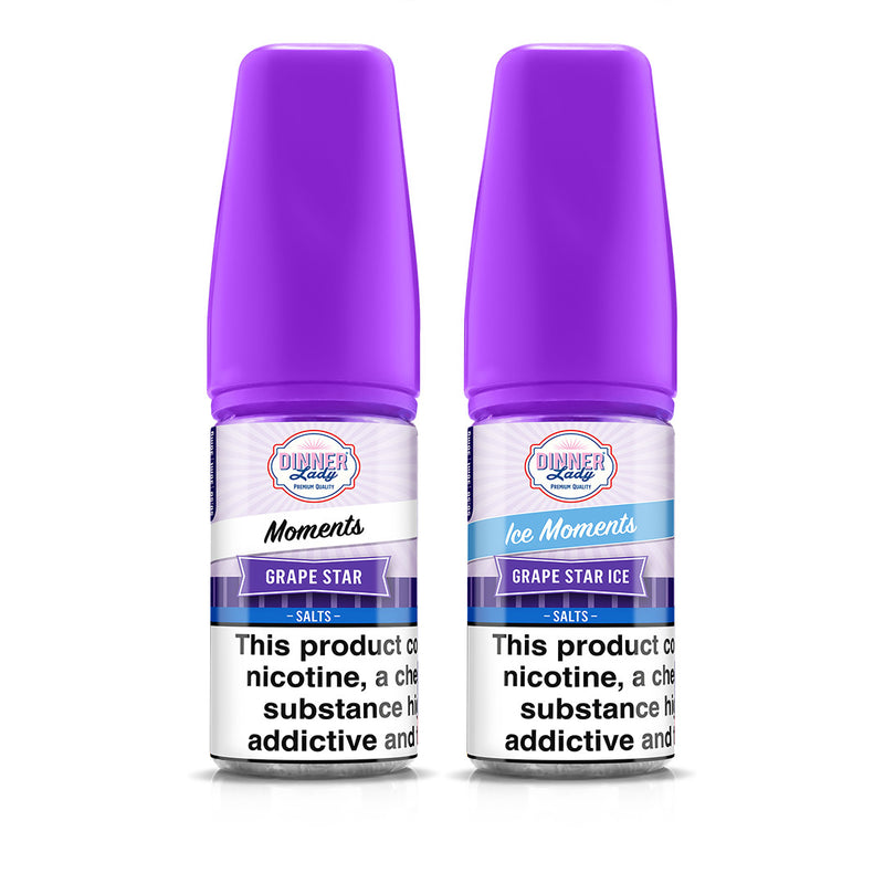 Dinner Lady Moments Grape Star 30ml Salts Original and Ice