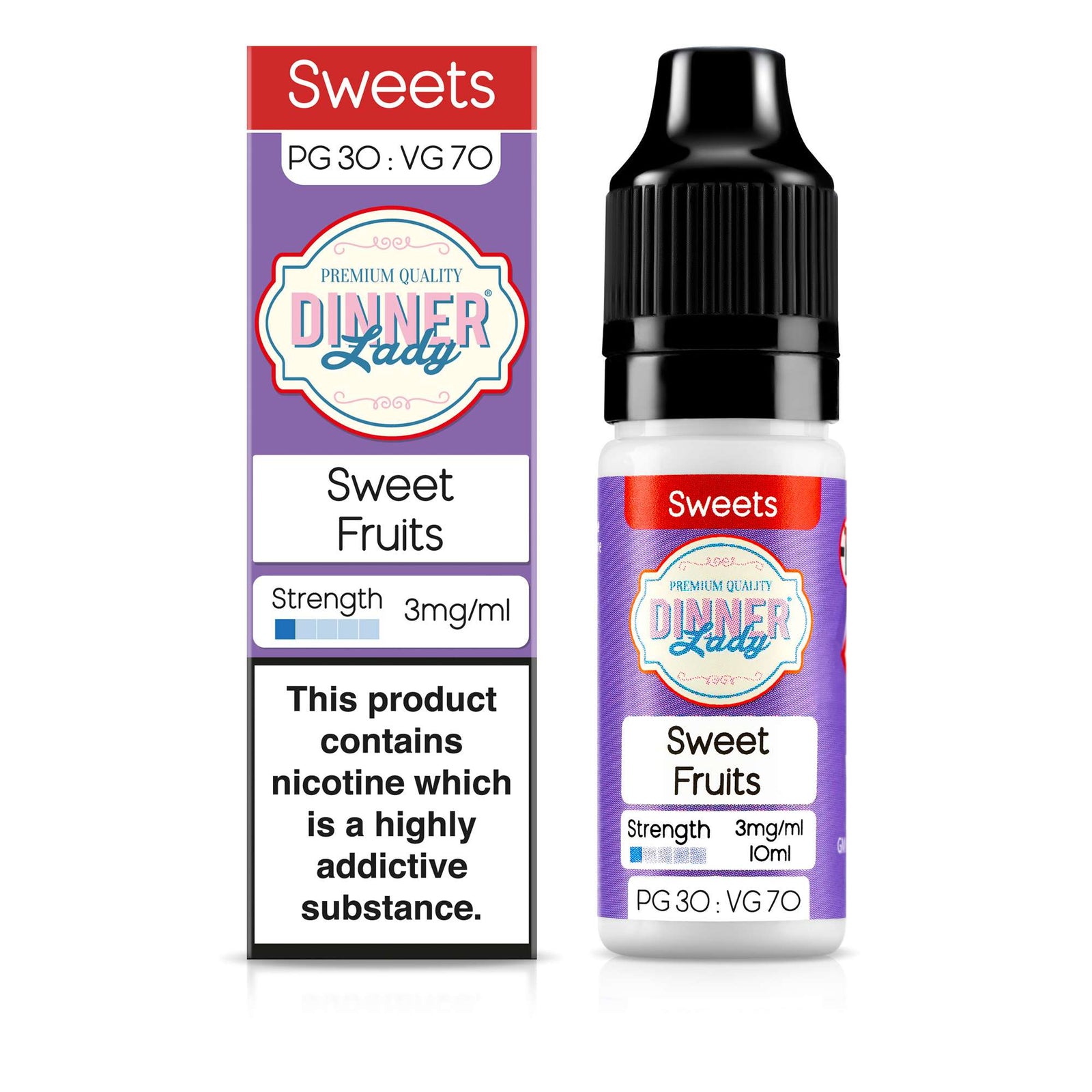 Dinner Lady Sweet Fruits 70:30 10ml