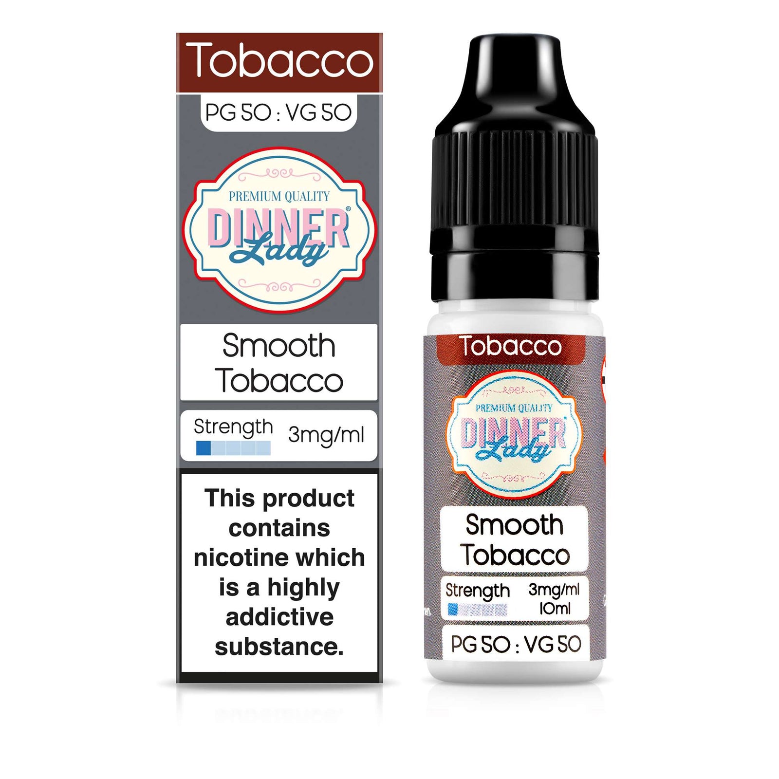 Dinner Lady Smooth Tobacco 50:50 10ml