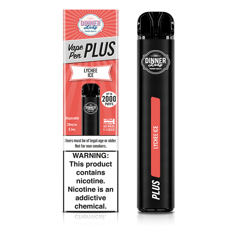 Dinner Lady Disposable Vape Pen Plus Lychee Ice