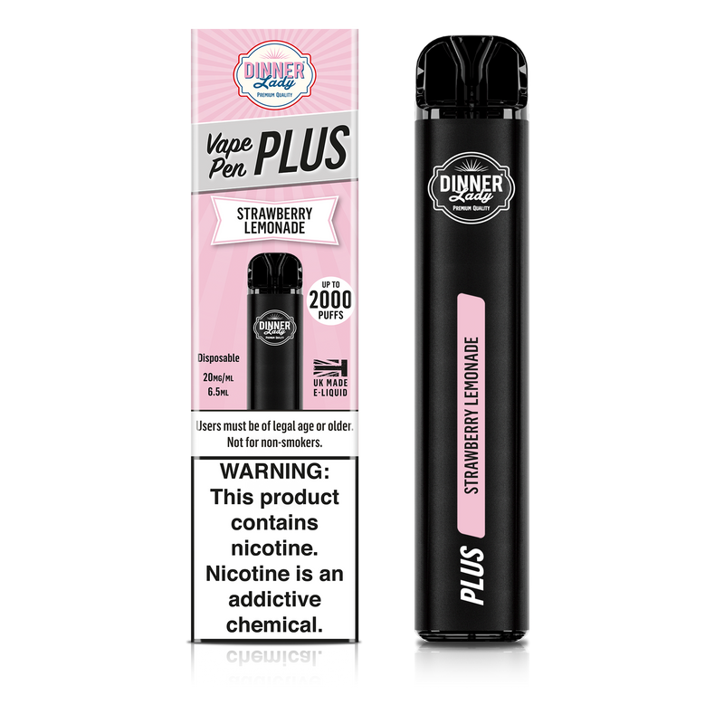 Dinner Lady Disposable Vape Pen Plus Strawberry Lemonade