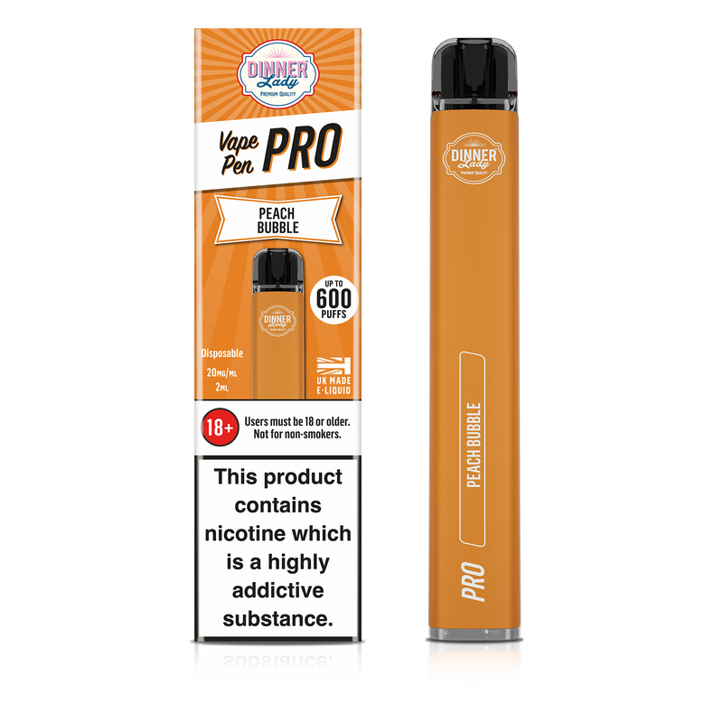 Peach Bubble Vape Pen Pro disposable