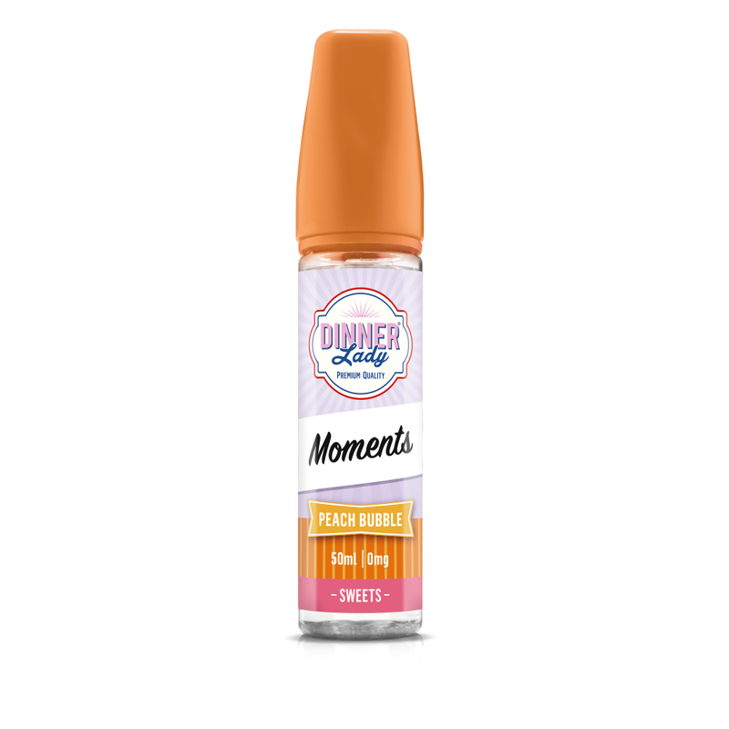 Dinner Lady Moments Peach Bubble Shortfill 70:30 50ml