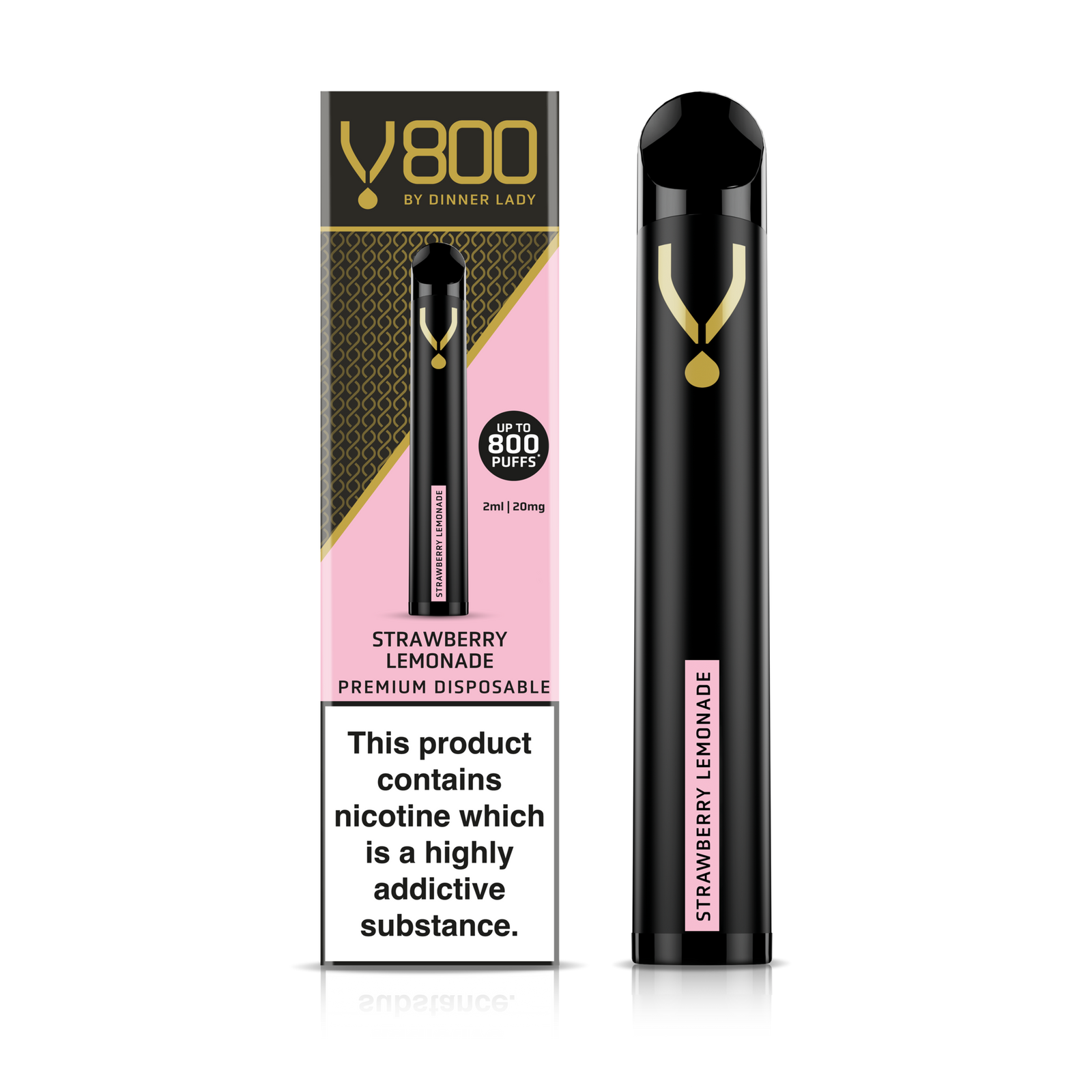 Dinner Lady Strawberry Lemonade Disposable V800