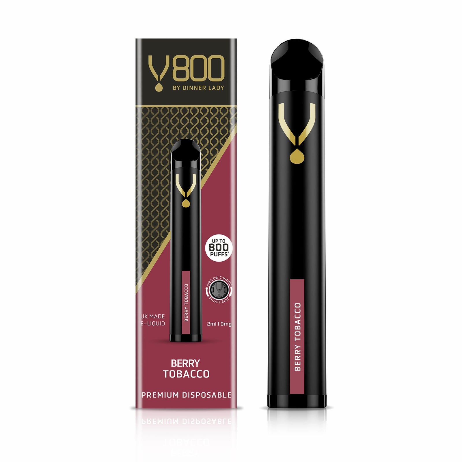 Dinner Lady Berry Tobacco Disposable V800 0mg