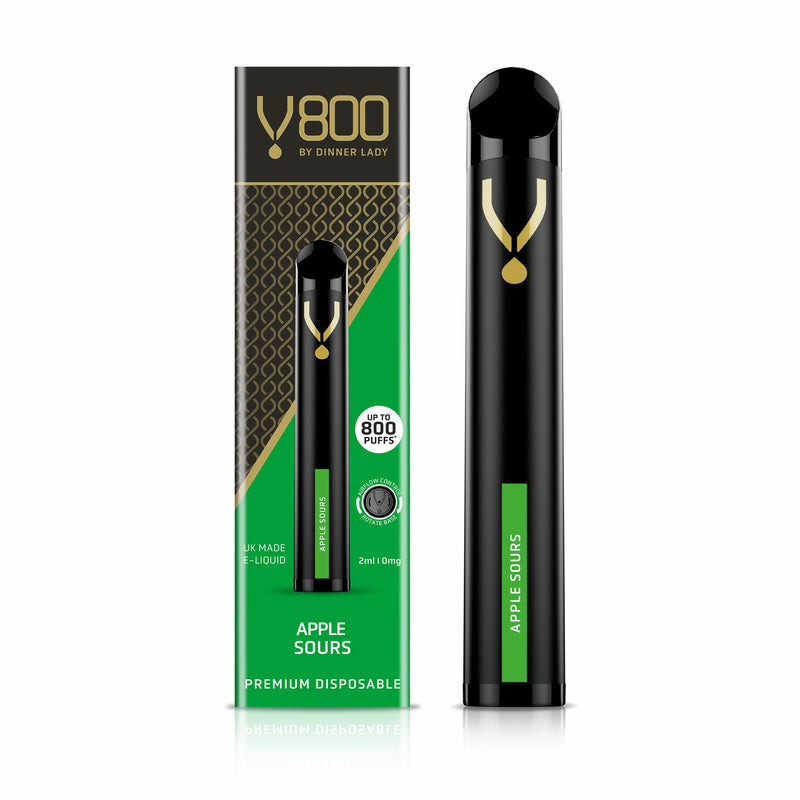 Dinner Lady Apple Sours Disposable V800 0mg