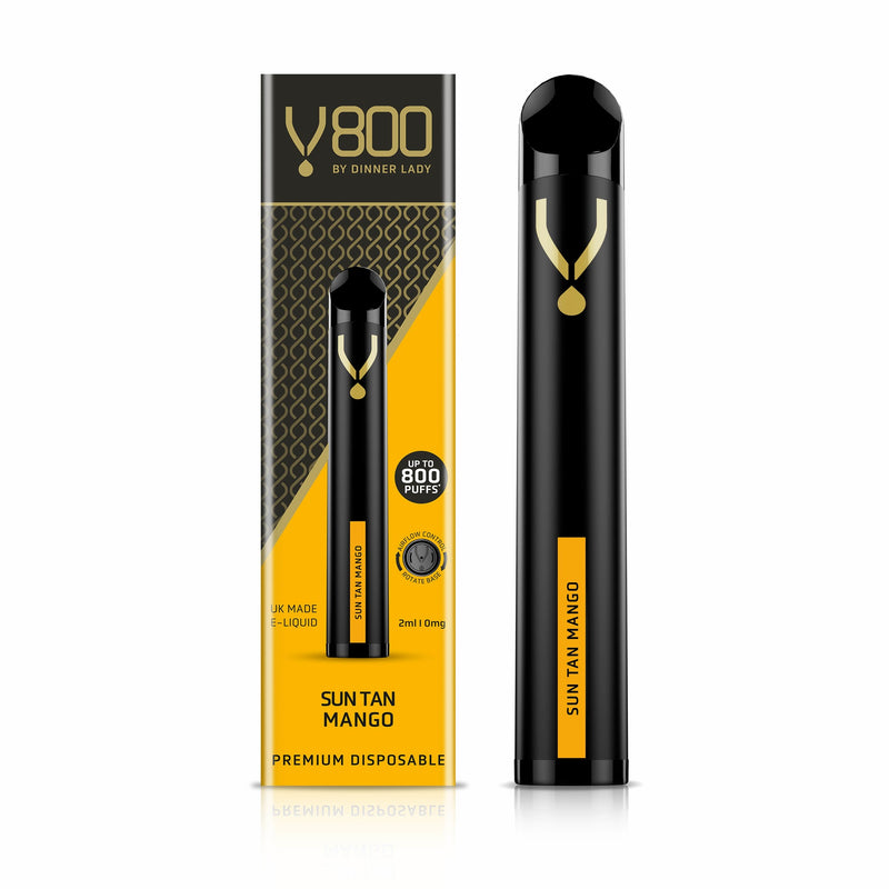 Dinner Lady Sun Tan Mango Disposable V800 0mg