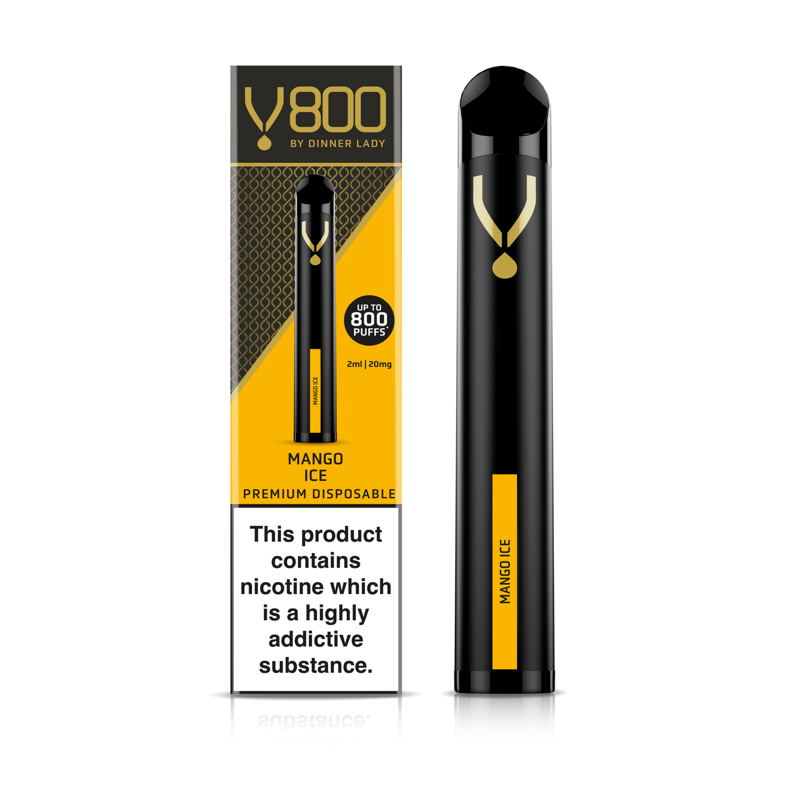 Dinner Lady Mango Ice Disposable V800