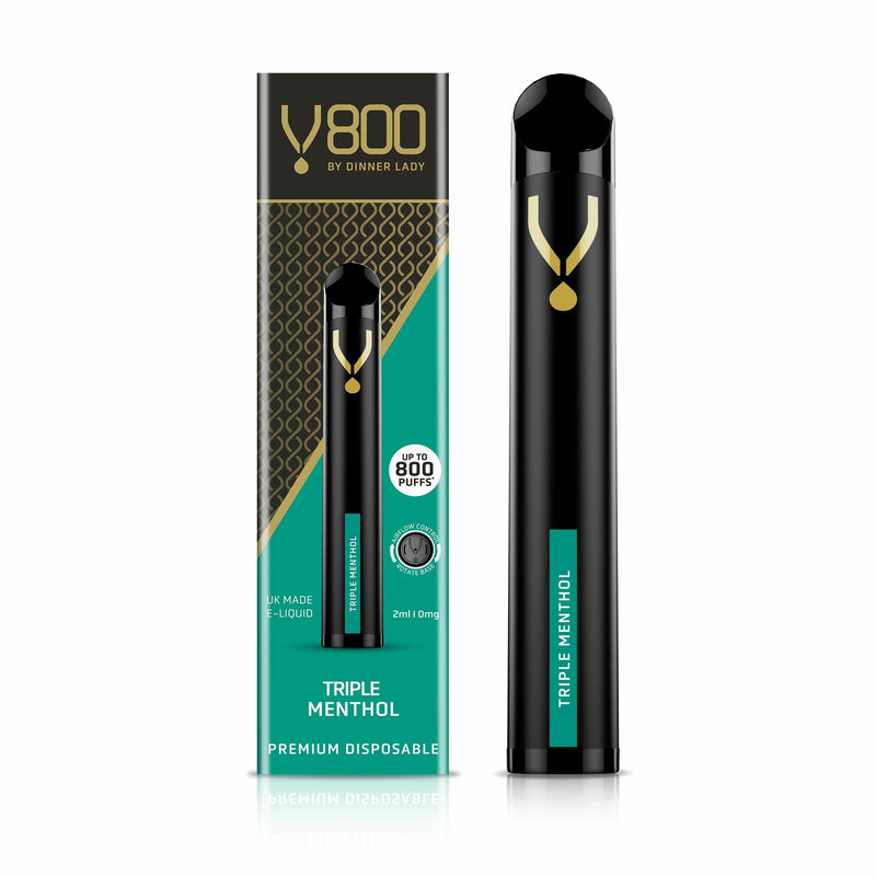 Dinner Lady Triple Menthol Disposable V800 0mg