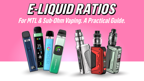 E-Liquid Ratios for MTL and Sub-Ohm Vaping Dinner Lady E-Liquid Ratios for MTL and Sub-Ohm Vaping Dinner Lady