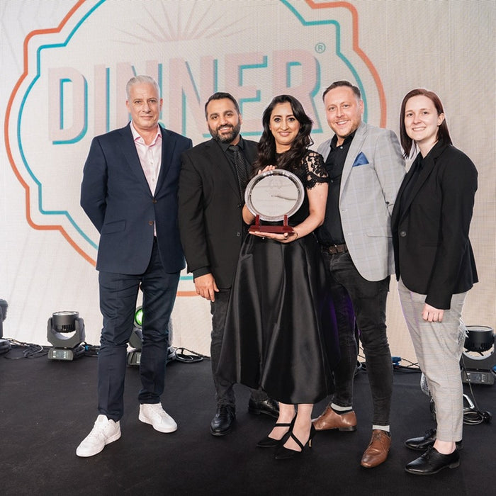 DINNER LADY COLLECTS TOP AWARD  FOR BEST GLOBAL BRAND