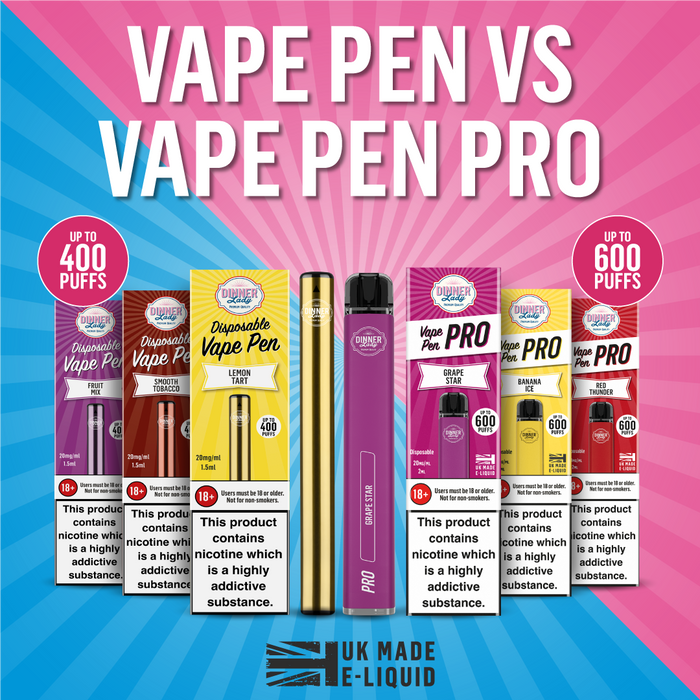 Your Vape Pen, Your Way: Dinner Lady Disposable Vape Pen vs Vape Pen Pro