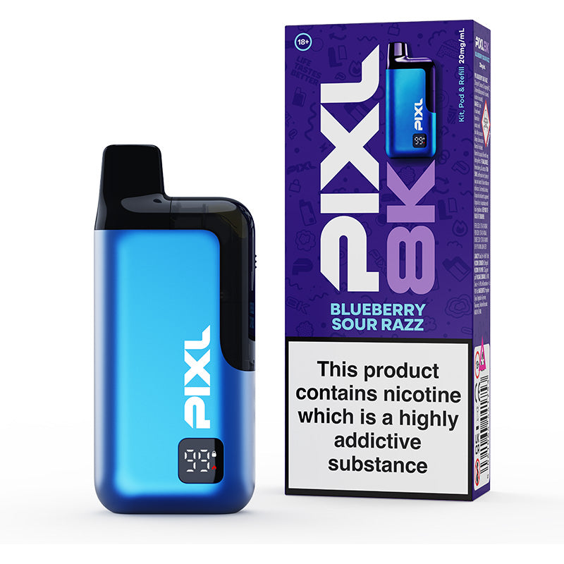 Pixl 8000 Blue Sour Razz Prefilled Pod Kit | Dinner Lady