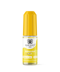 Yellow e-liquid bottle labeled 'Banana Ice - 10mg' by Bar Juice 5000 on a white background.