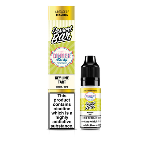 Dessert Bar key lime tart vape juice packaging on a white background