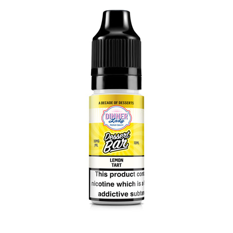 Dinner Lady Dessert Bar Lemon Tart vape juice bottle on a white background