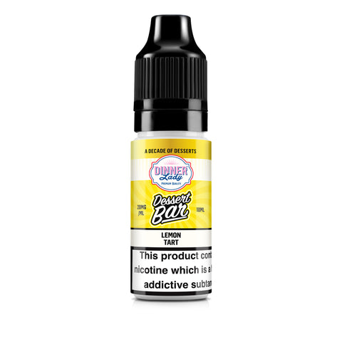 Dinner Lady Dessert Bar Lemon Tart vape juice bottle on a white background
