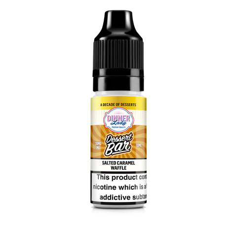 Dinner Lady Dessert Bar vape juice bottle on a white background