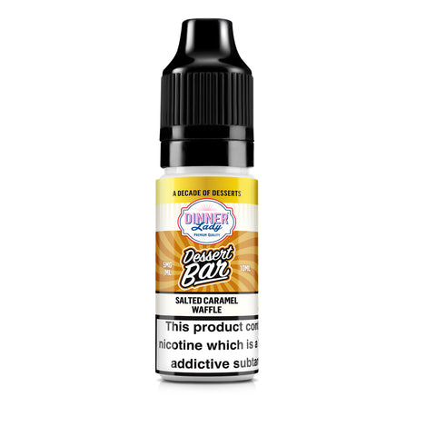 Salted Caramel Waffle Bar Salts 50:50 10ml E-liquid Dinner Lady Salted Caramel Waffle Bar Salts 50:50 10ml E-liquid Dinner Lady
