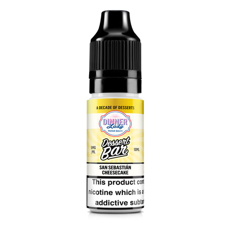 San Sebastian Cheesecake Bar Salts 50:50 10ml E-liquid Dinner Lady San Sebastian Cheesecake Bar Salts 50:50 10ml E-liquid Dinner Lady
