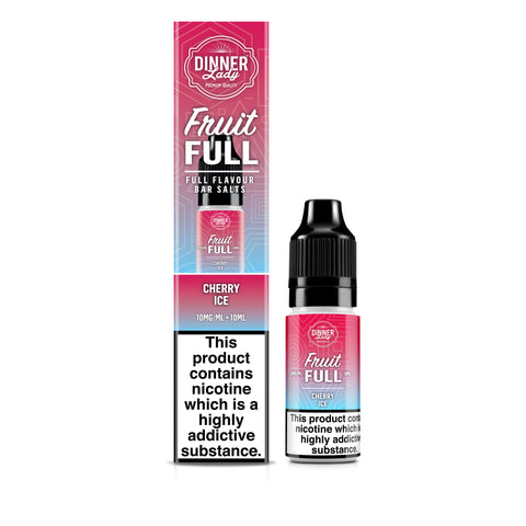 Cherry Ice Bar Salts 50:50 10ml E-liquid Dinner Lady Cherry Ice Bar Salts 50:50 10ml E-liquid Dinner Lady