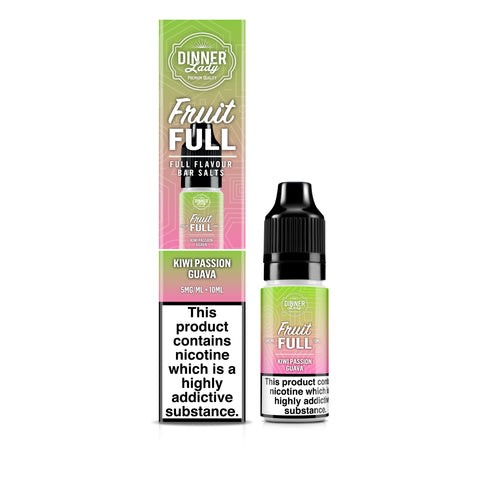 Kiwi Passion Guava Bar Salts 50:50 10ml E-liquid Dinner Lady Kiwi Passion Guava Bar Salts 50:50 10ml E-liquid Dinner Lady