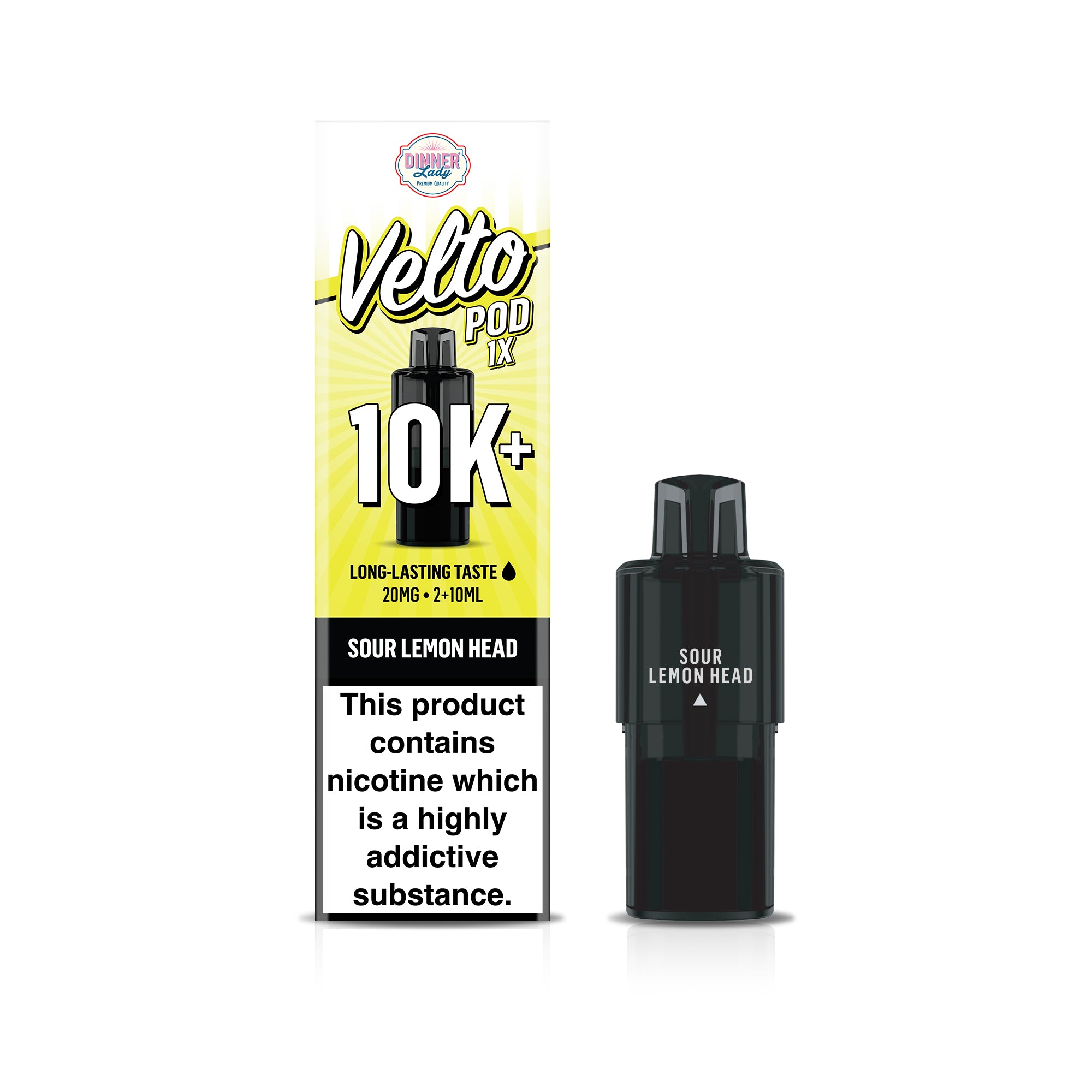 Velto Sour Lemon Head 10k Prefilled Pod