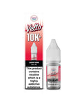 Velto 10K+ Cherry Bomb e-liquid by Sugarfina, showing the retail box and the 10ml bottle side-by-side on a white background.