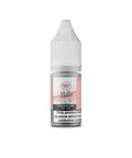 A small bottle of Velti 10K e-liquid by Vaporesso, in the 'Peach Blue Glue' flavor. The bottle has a white plastic cap and a label featuring peach-pink and white colors with black text, set against a plain white background.