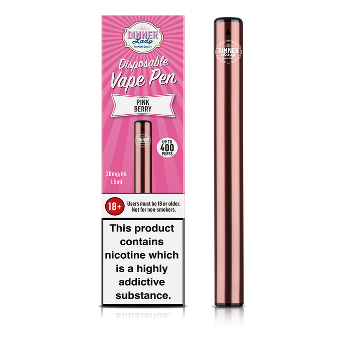 Dinner Lady Pink Berry Disposable Vape Pen