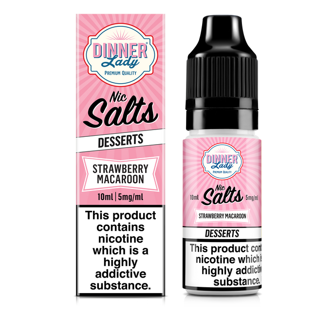 Strawberry Macaroon Nic Salts 50:50 10ml E-Liquid