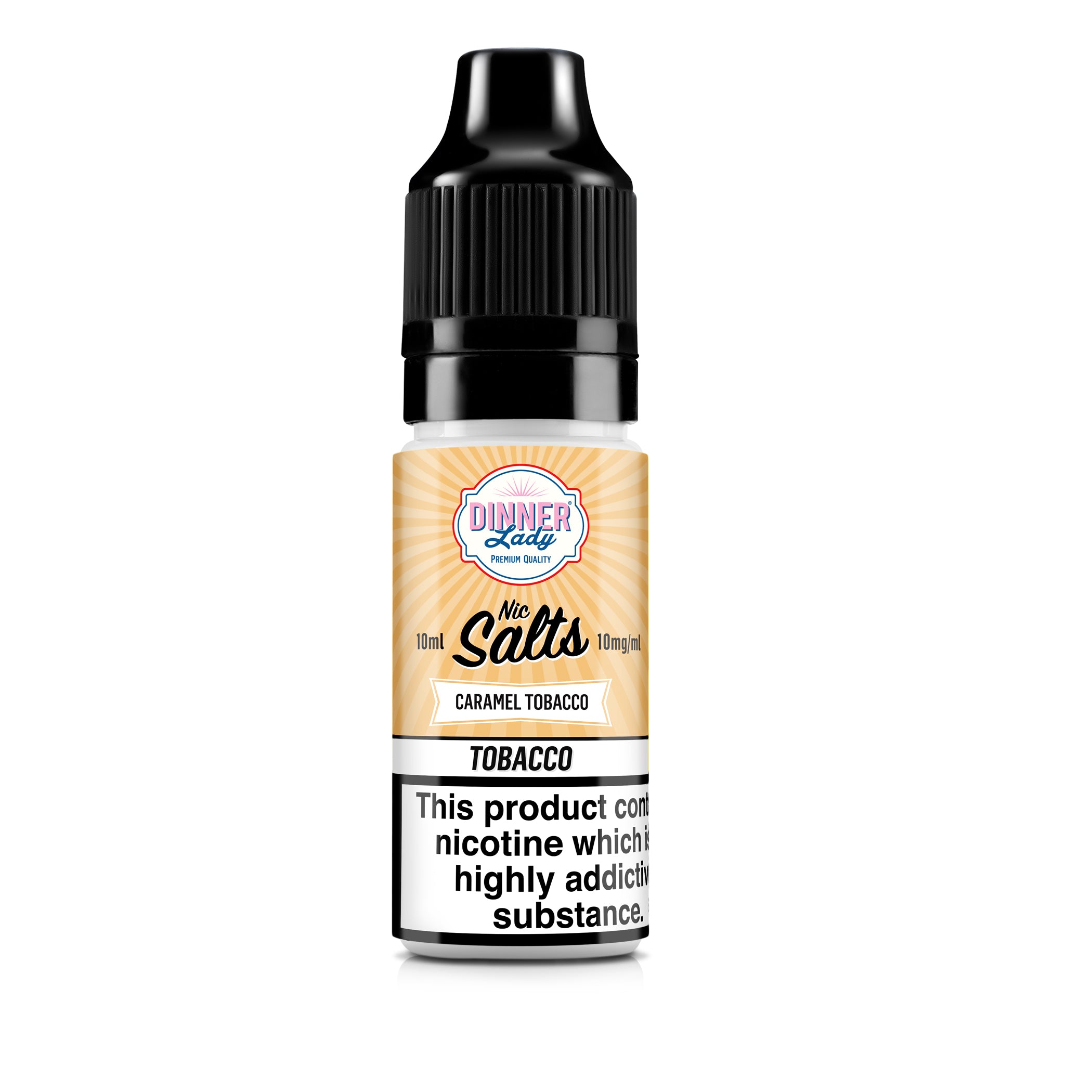 Caramel Tobacco Nic Salts 50:50 10ml E-Liquid Dinner Lady Caramel Tobacco Nic Salts 50:50 10ml E-Liquid Dinner Lady