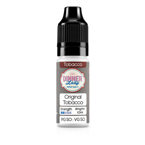 Original Tobacco 50:50 10ml E-Liquid | 4 for 10 Dinner Lady Original Tobacco 50:50 10ml E-Liquid | 4 for 10 Dinner Lady