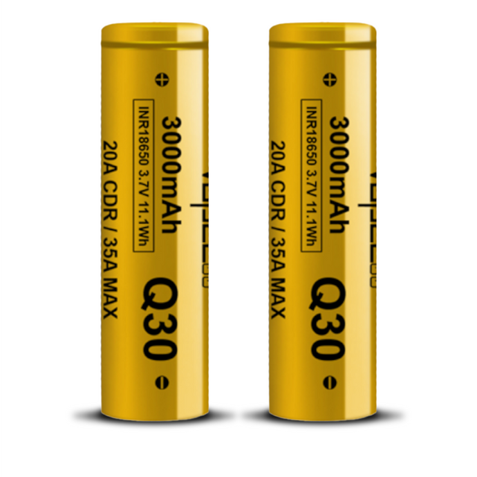 2 Pack - Vapcell Q30 Battery 3000mAh Battery