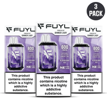 Load image into Gallery viewer, Three Pack - Fuyl  Blueberry Ice Disposable Vape
