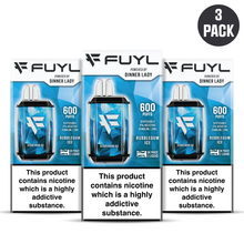 Load image into Gallery viewer, Three Pack - Fuyl Bubblegum Ice Disposable Vape

