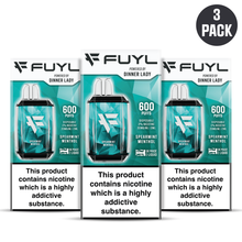 Load image into Gallery viewer, Three Pack - Fuyl  Spearmint Menthol Disposable Vape
