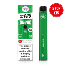 Load image into Gallery viewer, Five Pack - Dinner Lady Double Apple Disposable Vape Pen Pro

