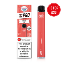 Load image into Gallery viewer, Ten Pack - Dinner Lady Lychee Ice Disposable Vape Pen Pro

