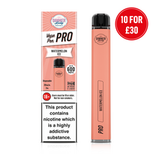 Load image into Gallery viewer, Ten Pack - Dinner Lady Watermelon Ice Disposable Vape Pen Pro
