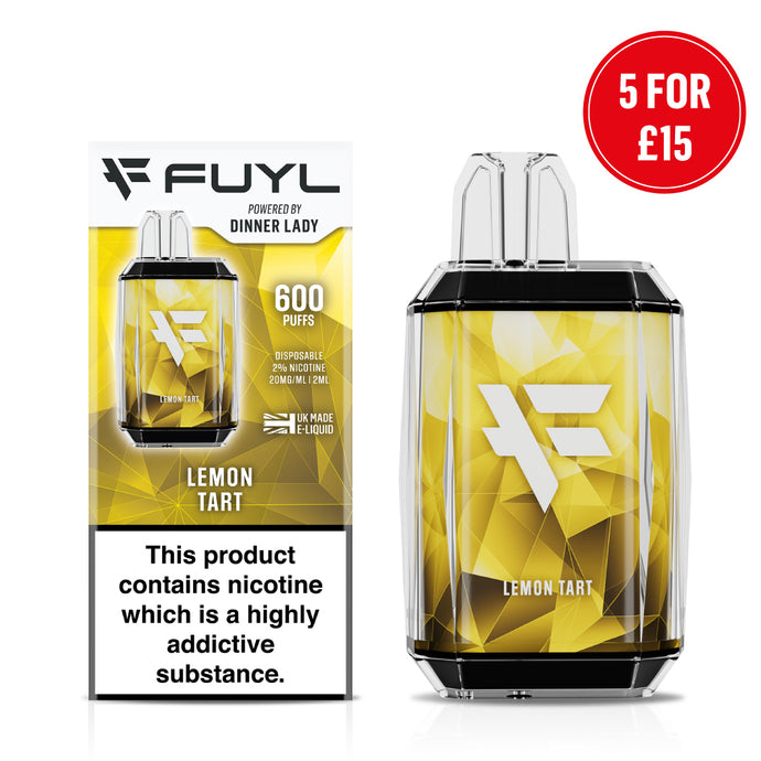 Five Pack - Fuyl  Lemon Tart Disposable Vape