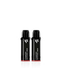 Two black vape devices with 'Strawberry Lemon' text on a white background