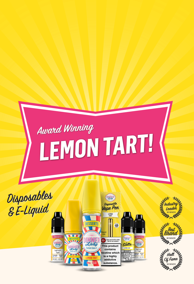 Lemon Tart Dinner Lady’s AwardWinning ELiquid Flavour Dinner Lady