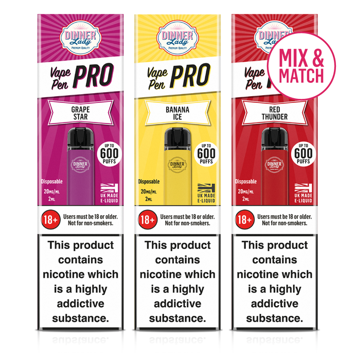 Three Pack - Mix and Match Vape Pen Pro Disposable E-cigarette