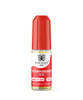 Red e-liquid bottle labeled 'Strawberry Ice - 10mg' by Bar Juice 5000 on a white background.