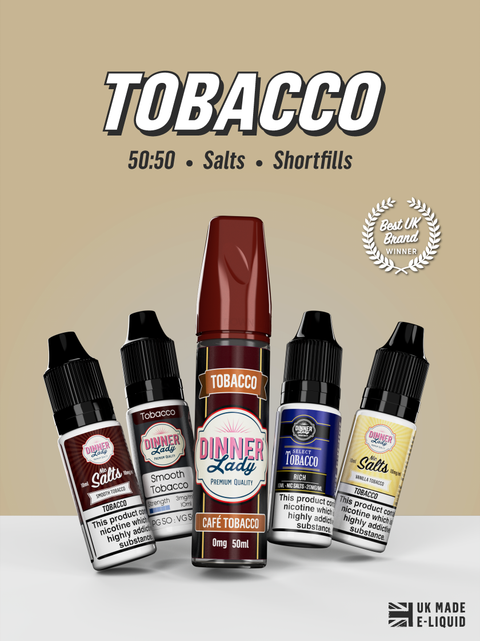 Dinner Lady Tobacco Flavour E-Liquids | Free Delivery Over 30 Tagged "Caramel Tobacco" Dinner Lady Tobacco Flavour E-Liquids | Free Delivery Over 30 Tagged "Caramel Tobacco"
