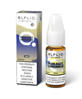 White e-liquid bottle and carton labeled 'Blue Razz Lemonade- 20mg' by Elfbar Elfliq.