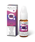 White e-liquid bottle and carton labeled 'Blueberry Sour Raspberry- 20mg' by Elfbar Elfliq.